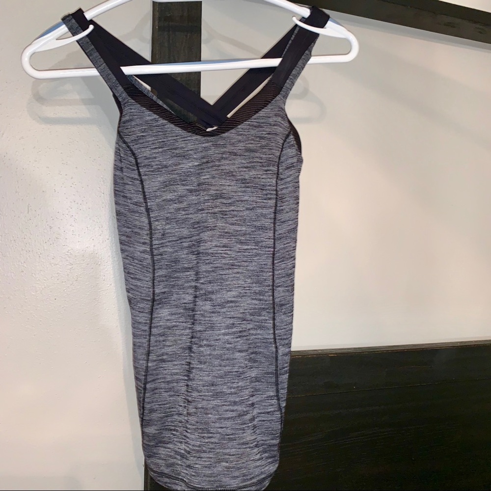Lululemon Tank with Built in Bra Cross Back - NWOT